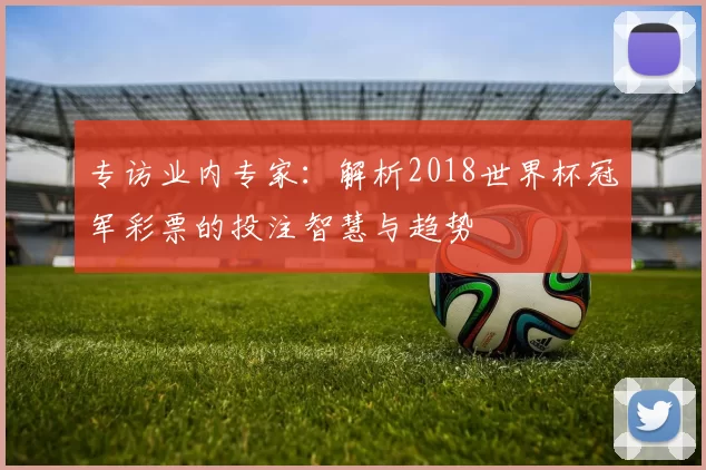 专访业内专家:解析2018世界杯冠军彩票的投注智慧与趋势